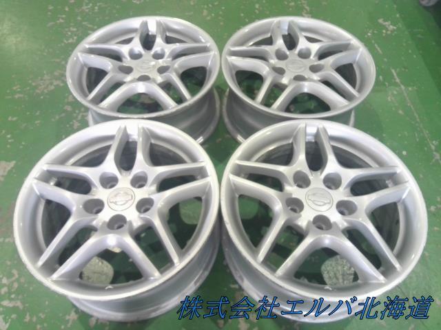 【ジャンク品】スカイライン/純正/16×7.0J+40・5穴 PCD114.3/アルミホイール・4本セット