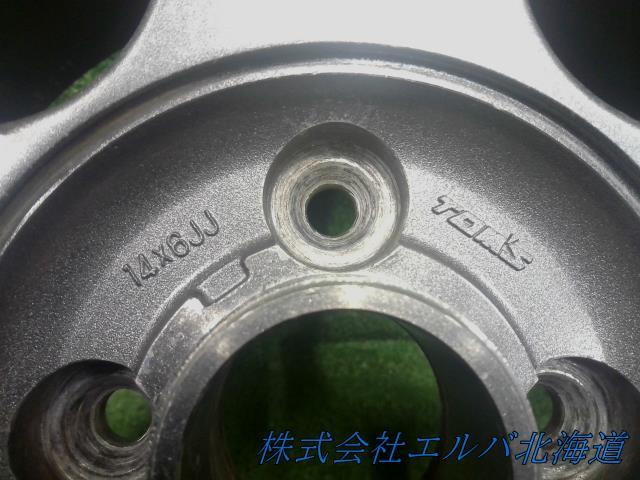 【ジャンク品】14×6.0J+33・4穴 PCD100/TOMs・トムス・5スポーク・アルミホイール・1本のみ