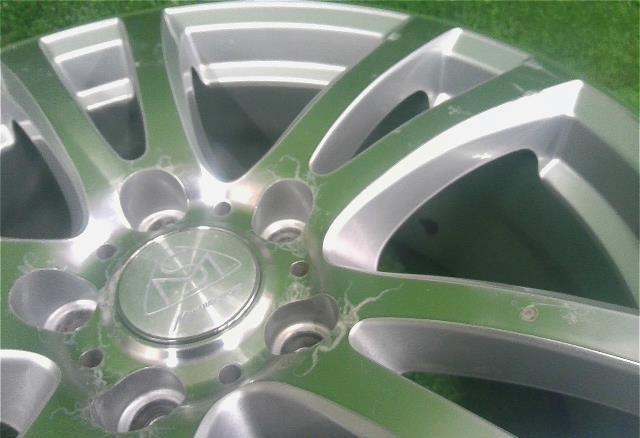 18×7.5J+55・5穴 PCD114.3/マナレイ・ヴァーテック・VR5・スポーツライン・アルミホイール・4本セット