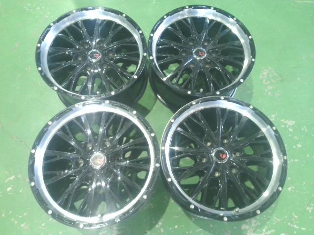 17×8.0J+25・6穴・PCD139.7・レアマイスター・LMG・ヴァスティア・アルミホイール・4本セット