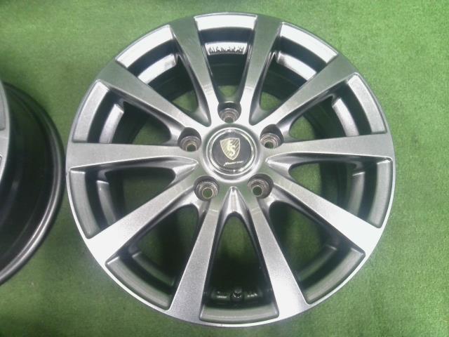 15×6.0J+45・5穴 PCD114.3・マナレイ・ユーロスピード・G10・アルミホイール・4本セット
