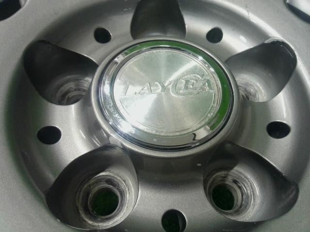 15×6.0J+43・5穴・YFC・レイシア・GA・6ツインスポーク・アルミホイール・4本セット