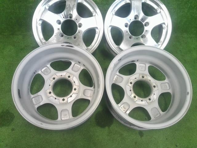 16x5.5J+20 5穴・PCD139.7/ジムニー・社外/ポリッシュ/アルミホイール 4本セット