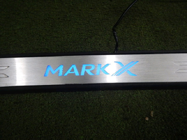 マークX/スカッフプレート/フロント左右セット/純正オプション/ジャンク品