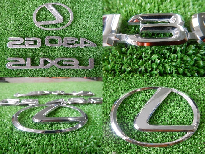 社外/メーカ不明/レクサスエンブレム/メッキ/4点セット