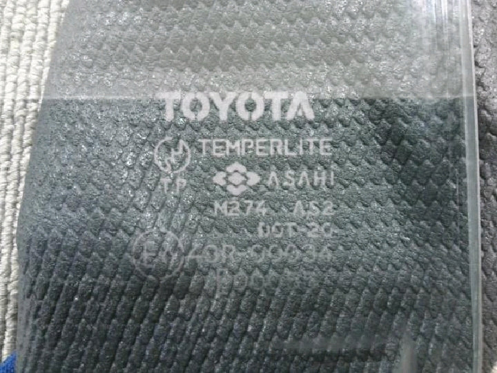 カローラレビン/AE86/アサヒ/ブルー/左Fドアガラス