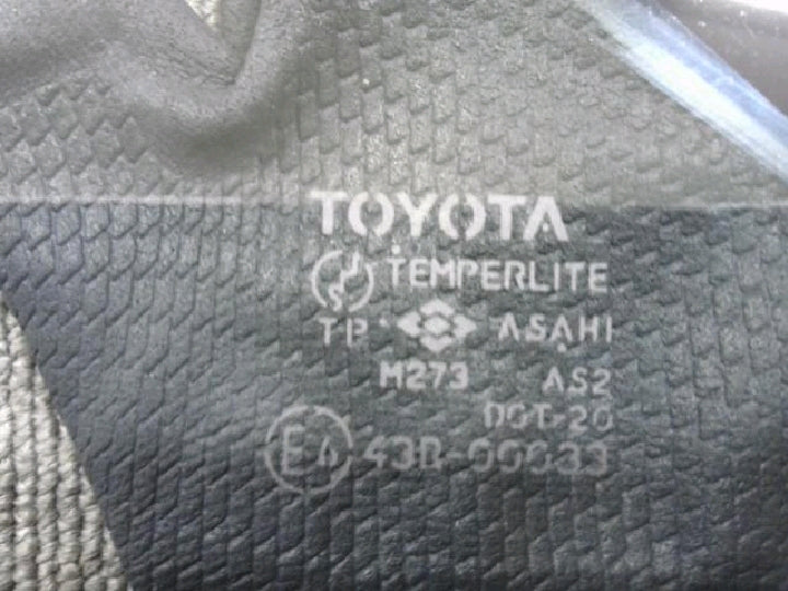 カローラレビン/AE86/アサヒ/ブルー/左クォーターガラス