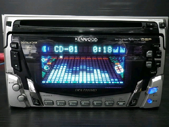 ケンウッド DPX-990MD【当時物・リモコン付】CD/MD 2DINデッキ