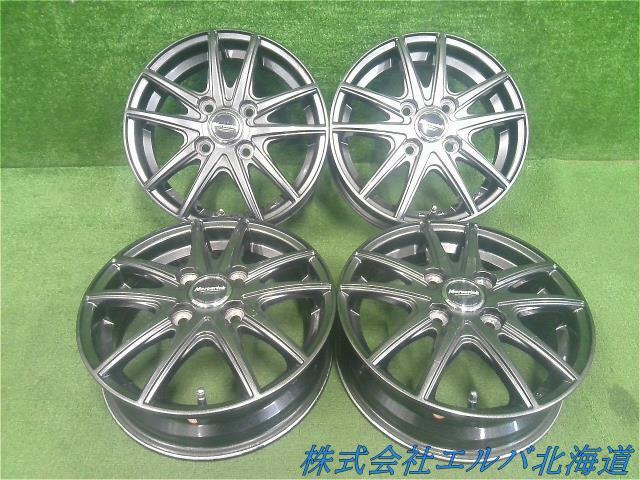 軽自動車用／１３×４．０Ｊ＋４５・４穴　ＰＣＤ１００／Ｍａｒｖｅｒｉｃｋ・ツインスポーク／アルミホイール・４本セット