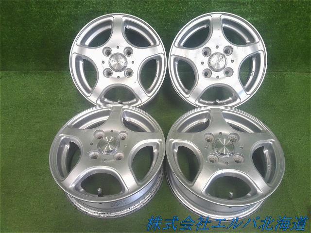 軽自動車用／１２×４．０Ｊ＋４０　４穴　ＰＣＤ１００／ＧＲＡＳＳ・ＳＲ・旧規格・アルミホイール・４本セット