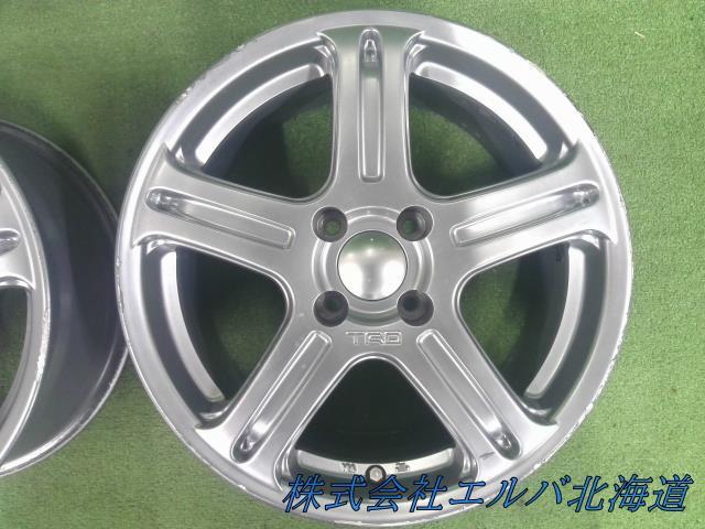コンパクトカー用／１５×６．５Ｊ＋２８・４穴　ＰＣＤ１００／ＲＡＹＳ製・ＴＲＤ・ＴＦ１・アルミホイール・４本セット