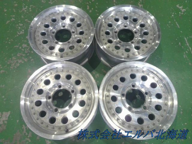 １５×６．０Ｊ＋２５・５穴　ＰＣＤ１３９．７／ブリヂストン・ＭＤ－６１２・アルミホイール・４本セット
