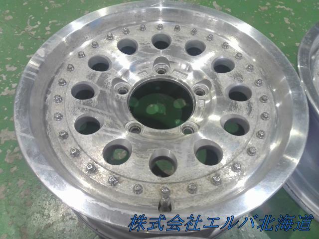 １５×６．０Ｊ＋２５・５穴　ＰＣＤ１３９．７／ブリヂストン・ＭＤ－６１２・アルミホイール・４本セット