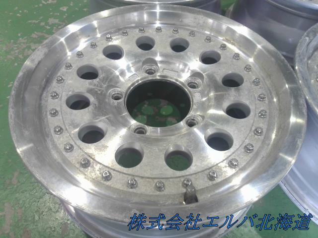 １５×６．０Ｊ＋２５・５穴　ＰＣＤ１３９．７／ブリヂストン・ＭＤ－６１２・アルミホイール・４本セット