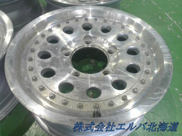 １５×６．０Ｊ＋２５・５穴　ＰＣＤ１３９．７／ブリヂストン・ＭＤ－６１２・アルミホイール・４本セット