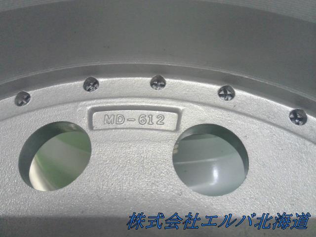 １５×６．０Ｊ＋２５・５穴　ＰＣＤ１３９．７／ブリヂストン・ＭＤ－６１２・アルミホイール・４本セット