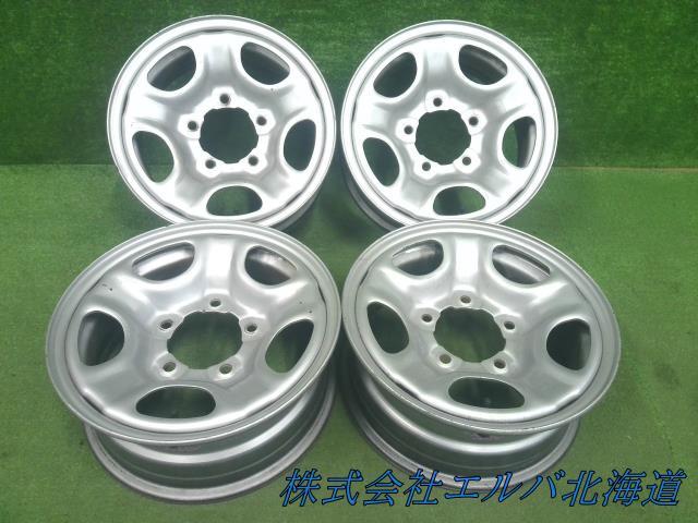 １５×６．０Ｊ・オフセット約＋２０・５穴　ＰＣＤ１３９．７／中央精機・４×４・ＳＵＶ・スチールホイール・４本セット