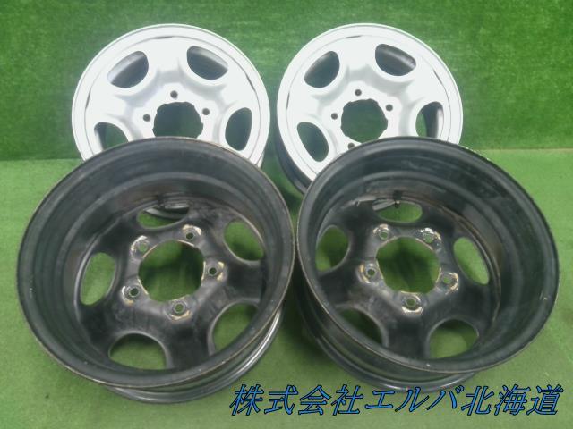 １５×６．０Ｊ・オフセット約＋２０・５穴　ＰＣＤ１３９．７／中央精機・４×４・ＳＵＶ・スチールホイール・４本セット