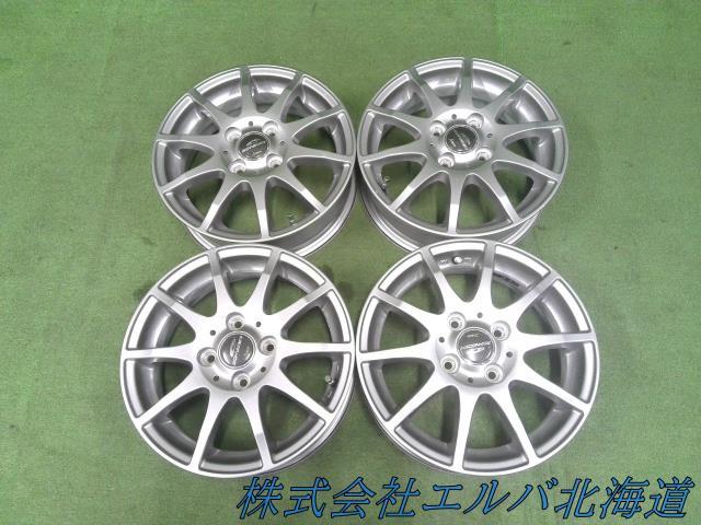 軽自動車用・１４×４．５Ｊ＋４３・４穴　ＰＣＤ１００／エーテック・シュナイダー・アルミホイール・４本セット