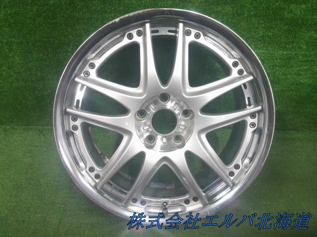 【リム曲がり】１８×７．５Ｊ＋４９・５穴　ＰＣＤ１１４．３／ＲＡＹＳ・ボルクレーシング・ＧＴ－Ｖ・１８７５・アルミホイール・４本セット