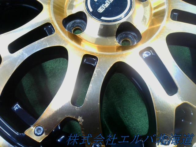 １５×５Ｊ＋４６・４穴　ＰＣＤ１００／ワーク・ＣＲＡＧ・アルミホイール・４本セット