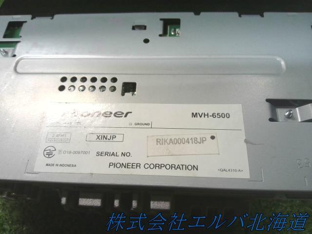 オーディオ・カロッツェリア・１ＤＩＮ・ＭＶＨ－６５００・Ｂｌｕｅｔｏｏｔｈ音楽