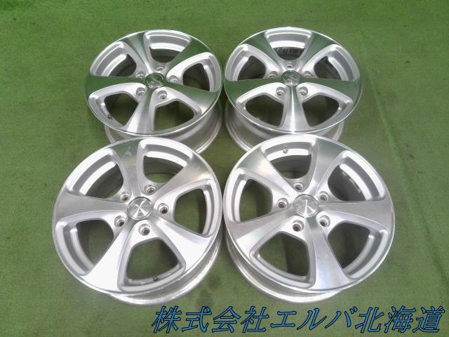 １５ｘ６．５Ｊ＋５２・５穴　ＰＣＤ１１４．３／ウェッズ・レオニス・アルミホイール・４本セット