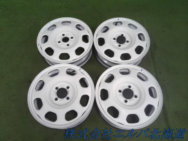 スズキ純正・１５ｘ４．５Ｊ・４穴　ＰＣＤ１００／スチール・４本セット