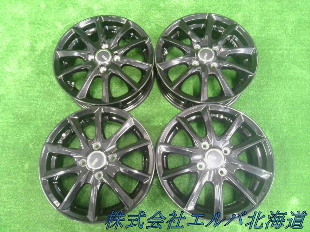 １４ｘ４．５Ｊ＋４５・４穴　ＰＣＤ１００／ブリヂストンＦＶＳ・ＰＲＥＯ・アルミホイール・４本セット