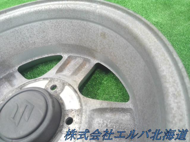 スズキ純正・ジムニー・１６ｘ５．５Ｊ＋２２・５穴　ＰＣＤ１３９．７／アルミホイール・１本のみ・キャップ付き