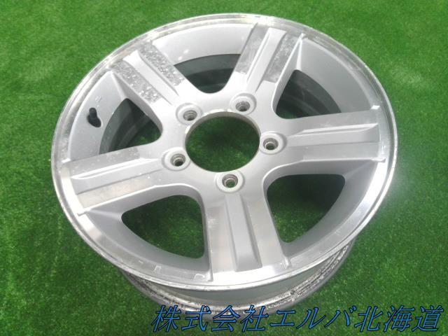 スズキ純正・ジムニー・１６ｘ５．５Ｊ＋２２・５穴　ＰＣＤ１３９．７／アルミホイール・１本のみ・キャップ付き