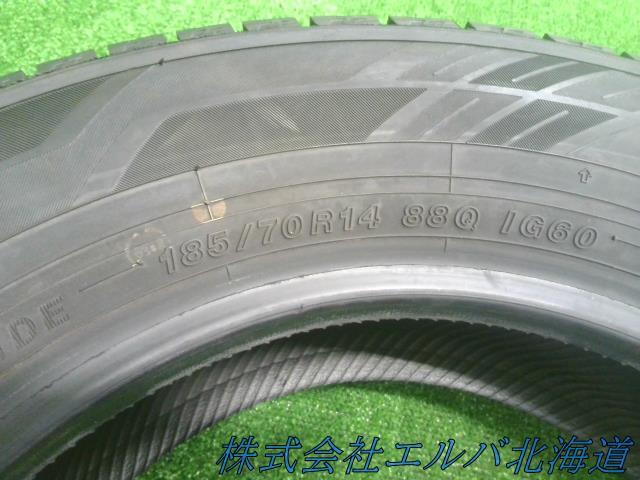 １８５／７０Ｒ１４・２２年・ヨコハマ・アイスガードｉＧ６０・スタッドレス・１本のみ