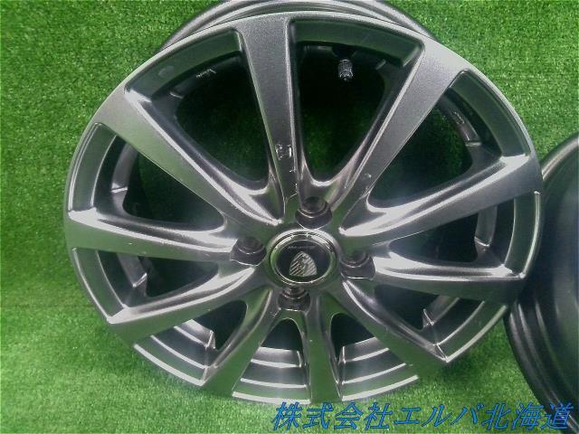 １５ｘ５．５＋４５・４穴　ＰＣＤ１００／マナレイ・ユーロスピード・Ｇ１０・アルミホイール・４本セット