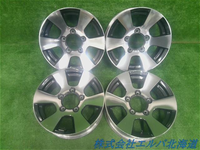 １６×５．５Ｊ＋２２・５穴　ＰＣＤ１３９．７／スズキ・ジムニー・７型後・８型・純正・アルミホイール・４本セット