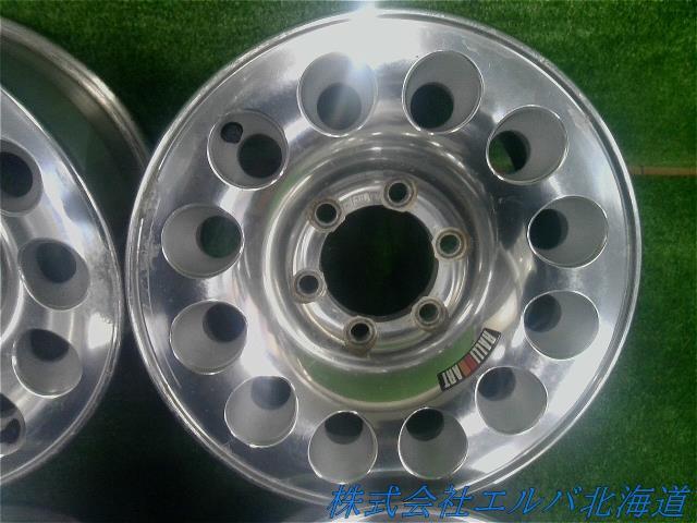 珍品！！１５ｘ７．０Ｊ＋１０・６穴　ＰＣＤ１３９．７／パジェロ・ラリーアート・ＥＮＫＥＩ製造・アルミホイール・４本セット