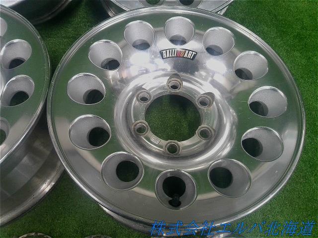 珍品！！１５ｘ７．０Ｊ＋１０・６穴　ＰＣＤ１３９．７／パジェロ・ラリーアート・ＥＮＫＥＩ製造・アルミホイール・４本セット