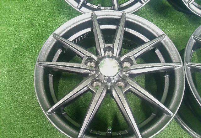 １５×６．０Ｊ＋４５・５穴　ＰＣＤ１１４．３／ヒューマンライン・ＨＳ０８・アルミホイール・４本セット