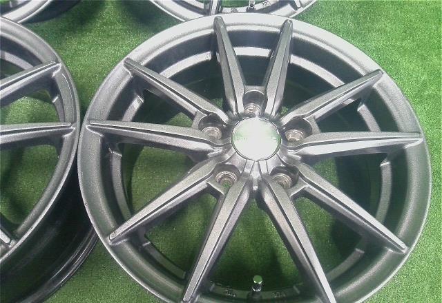 １５×６．０Ｊ＋４５・５穴　ＰＣＤ１１４．３／ヒューマンライン・ＨＳ０８・アルミホイール・４本セット