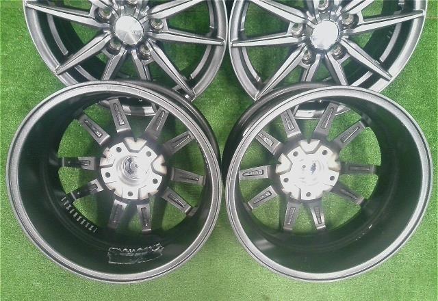 １５×６．０Ｊ＋４５・５穴　ＰＣＤ１１４．３／ヒューマンライン・ＨＳ０８・アルミホイール・４本セット