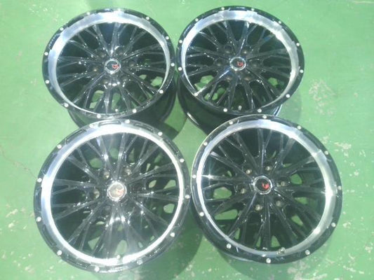 １７×８．０Ｊ＋２５・６穴・ＰＣＤ１３９．７・レアマイスター・ＬＭＧ・ヴァスティア・アルミホイール・４本セット