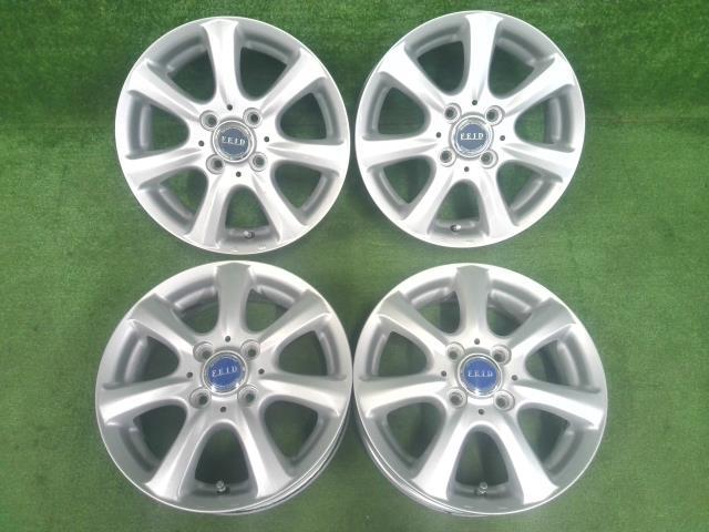 １４ｘ４．５Ｊ＋４３・４穴・ＰＣＤ１００・ブリヂストン・ＦＥＩＤ・アルミホイール・４本セット