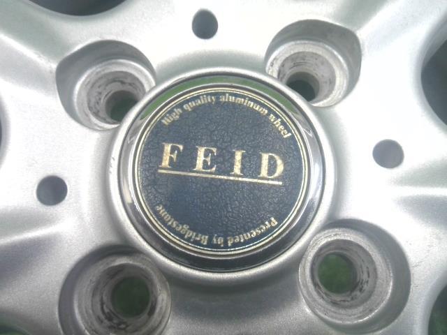 １４ｘ４．５Ｊ＋４３・４穴・ＰＣＤ１００・ブリヂストン・ＦＥＩＤ・アルミホイール・４本セット