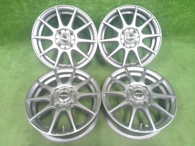 １４ｘ４．５Ｊ＋４５・４穴・ＰＣＤ１００・ホットスタッフ・ＷＡＲＥＮ・Ｗ０１・アルミホイール・４本セット