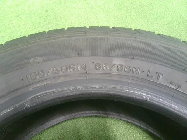 １５５／８０Ｒ１４・ダンロップ・ＳＰ１７５Ｌ・夏タイヤ・２２年・１本のみ