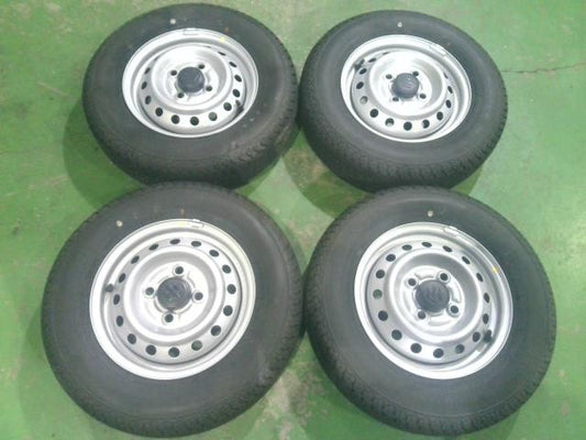 １４５／８０Ｒ１２・エブリィ・純正１２インチ／ヨコハマスーパーバン３５５・スチールホイール・タイヤ・４本セット