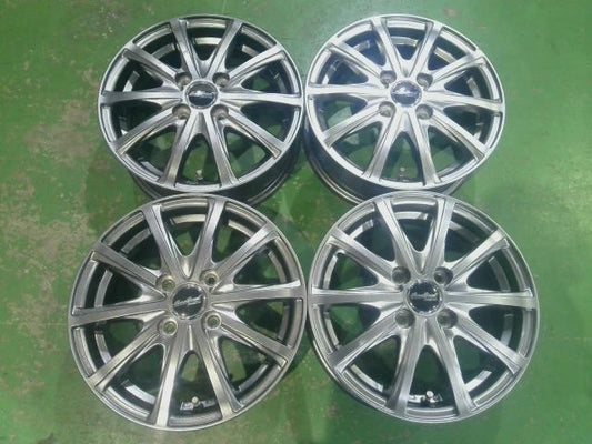 軽自動車用・１４×４．５Ｊ＋４５・４Ｈ・ＰＣＤ１００・マナレイ・ユーロスピード・Ｖ２５・アルミホイール・４本セット