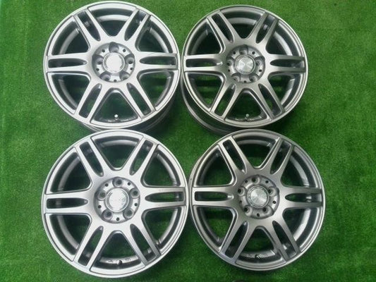 １５×６．０Ｊ＋４３・５穴・ＹＦＣ・レイシア・ＧＡ・６ツインスポーク・アルミホイール・４本セット