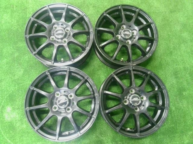 軽自動車用・１４×４．５Ｊ＋４３・４穴・Ａ－ＴＥＣＨ・シュナイダー・スタッグ・アルミホイール・４本セット
