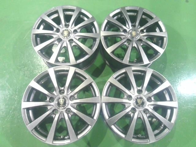 １５×６．０Ｊ＋５０・５穴・マナレイ・ＭＩＤ・ユーロスピード・Ｇ１０・アルミホイール・４本セット