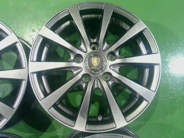 １５×６．０Ｊ＋５０・５穴・マナレイ・ＭＩＤ・ユーロスピード・Ｇ１０・アルミホイール・４本セット